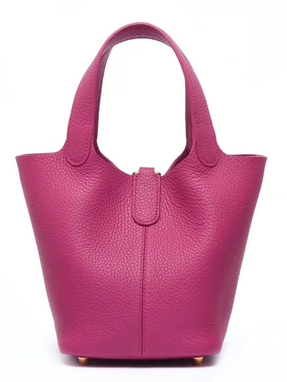 DUYP Melodie Ceclie Josette - Versatile Bucket Bag - Grained Cowhide ROSE VIOLET